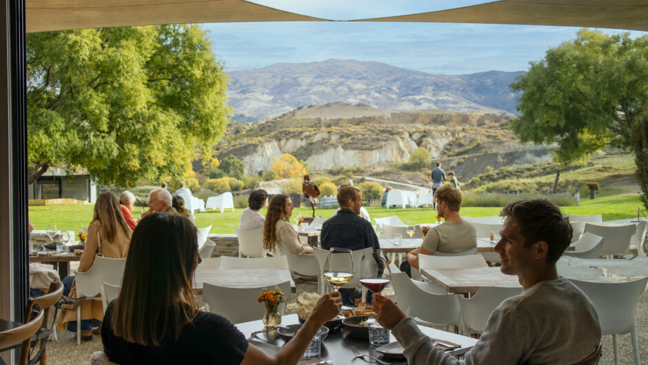 Settle in, take in the sweeping views of the Bannockburn Inlet, and experience a true taste of Central Otago hospitality - generous, grounded and shaped by the season.