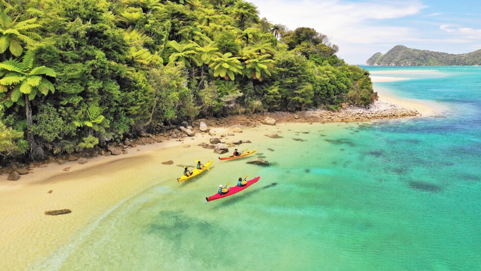 Kayaking in the Abel Tasman