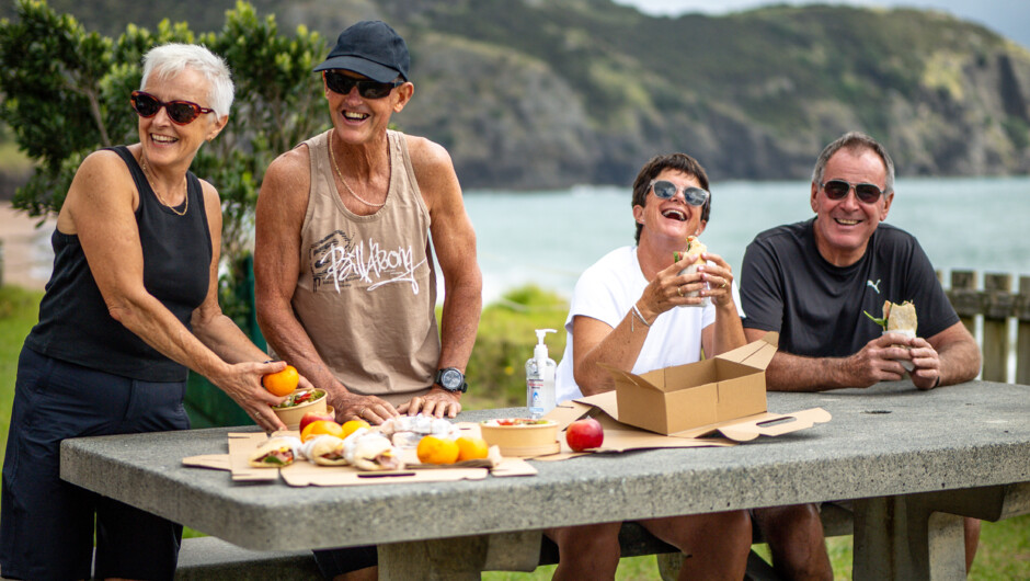 Picnic lunch and plenty of laughs on the Far North’s spectacular east coast.