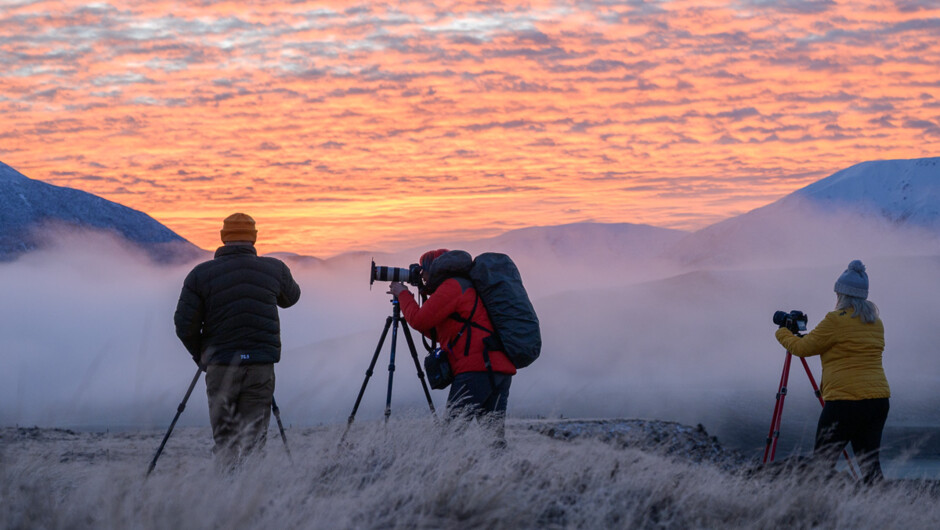 Winter sunrise photography tour
