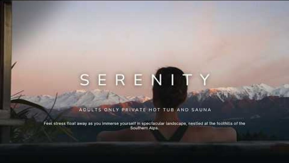 Serenity - Private Hot Tubs &amp; Sauna with Bar and Restaurant Service in Methven, New Zealand