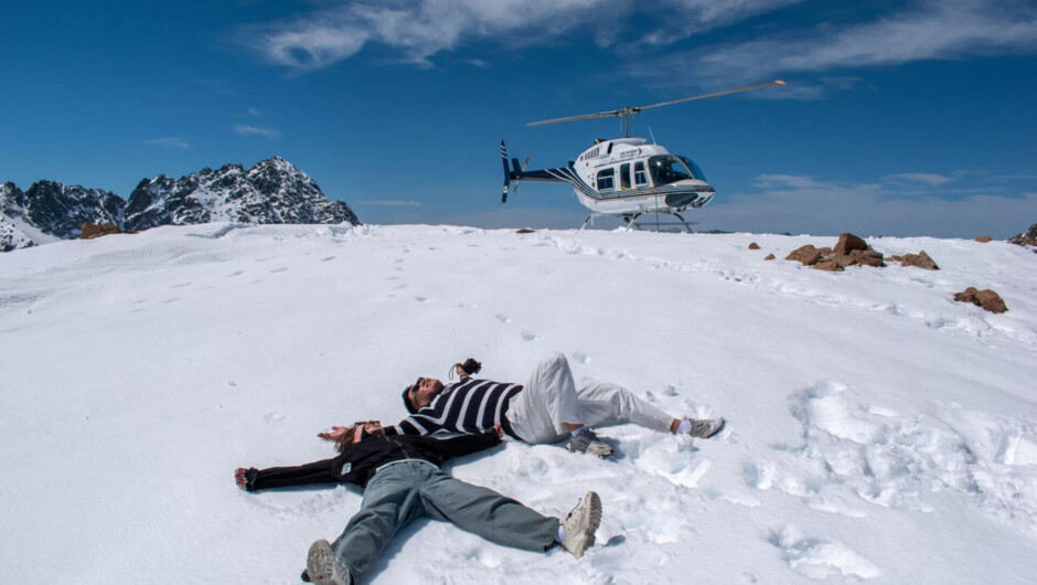 Snw landing at Liebig dome