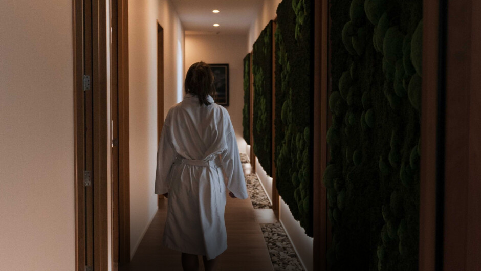 Day Spa Entry with moss wall