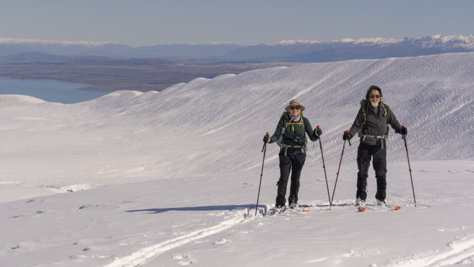 Amazing the amount of terrain we can cover on nordic skis. Camp Stream Valley.