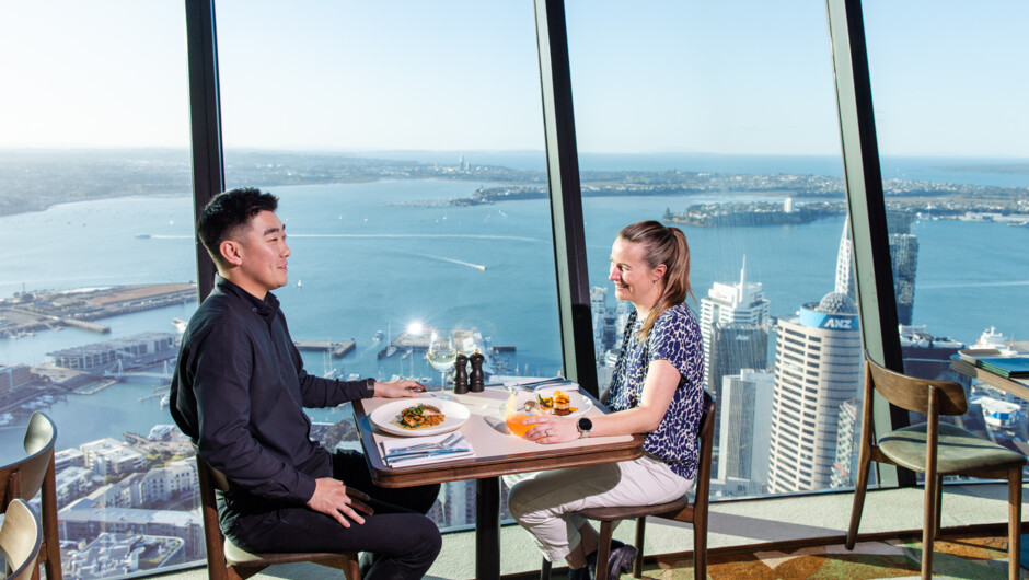 A truly unique dining experience at New Zealand's only revolving restaurant - Orbit 360° Dining. Reservations required