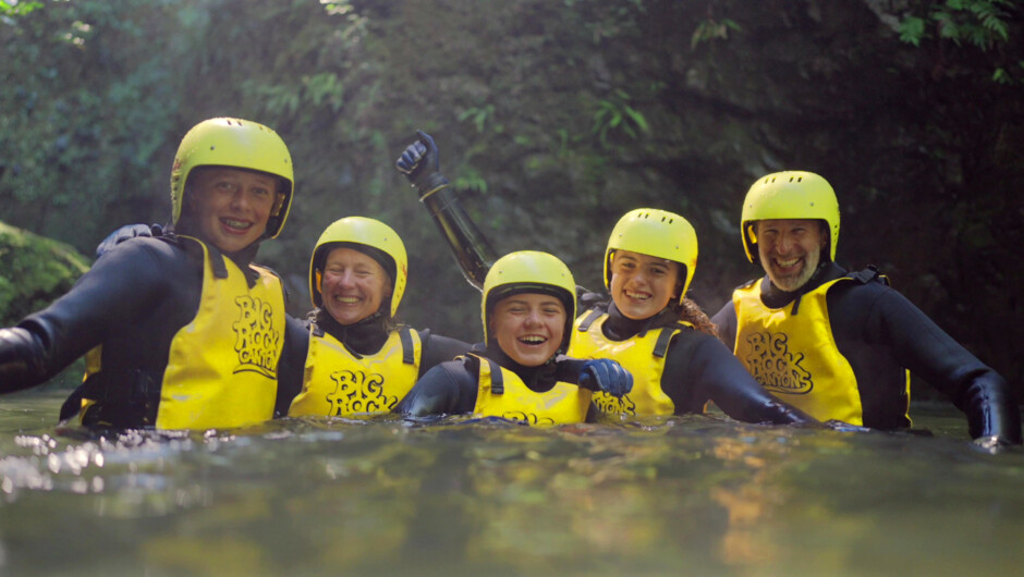 Canyoning Christchurch Tūī Canyon - family friendly