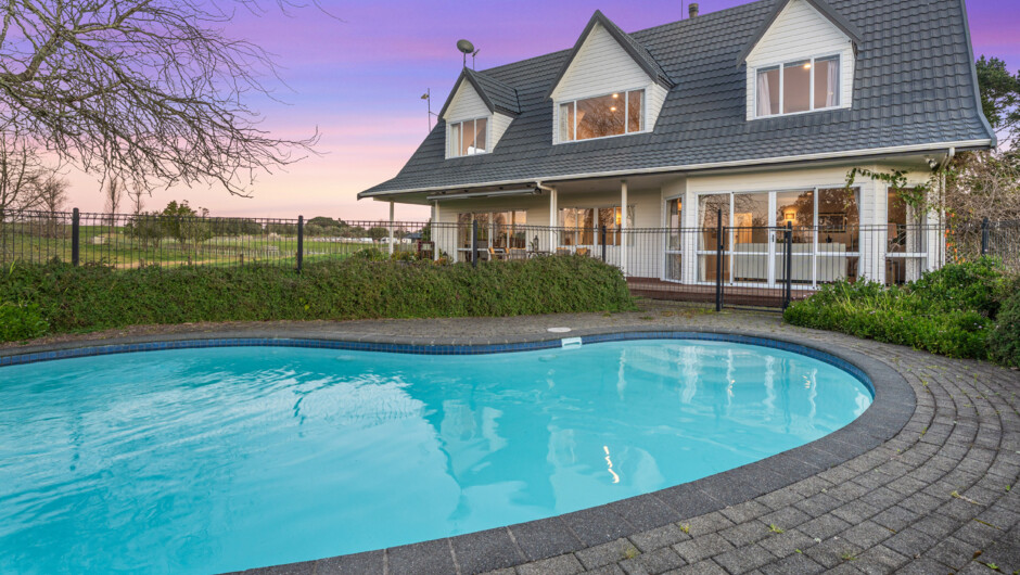 Home with swimming pool