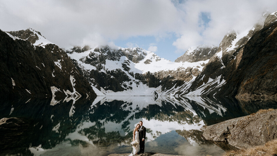 Lake Erskine Heli Elopement, featured in Together Journal Print