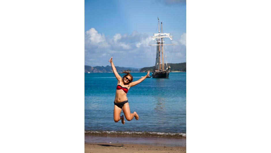 Go ashore for a walk, a swim or explore the beach and rockpools