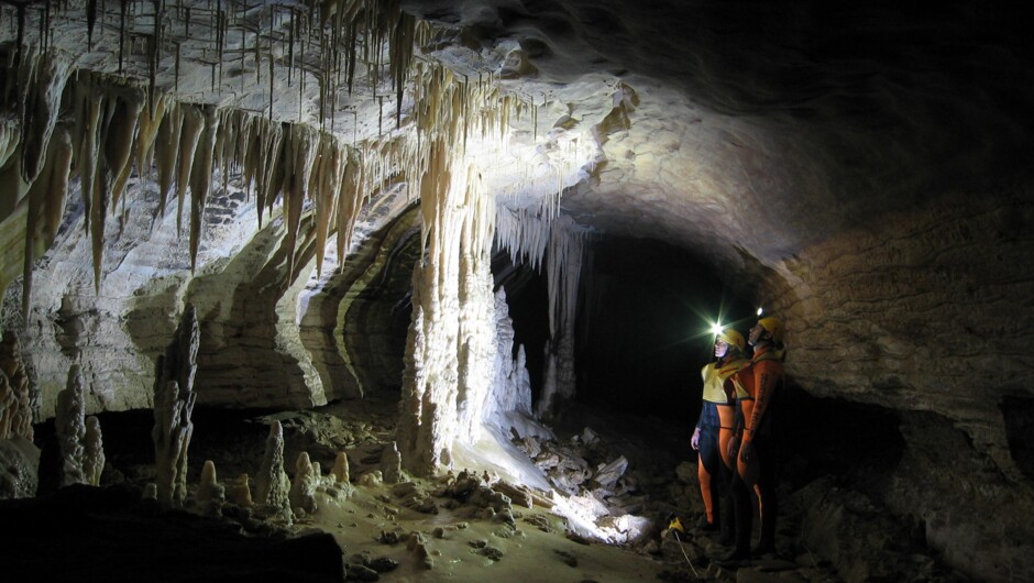Formation in the upper levels of  The Nile River GlowWorm Caves.
