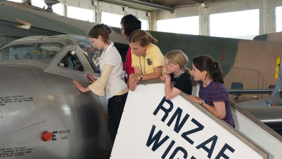 Kids with Vampire plane