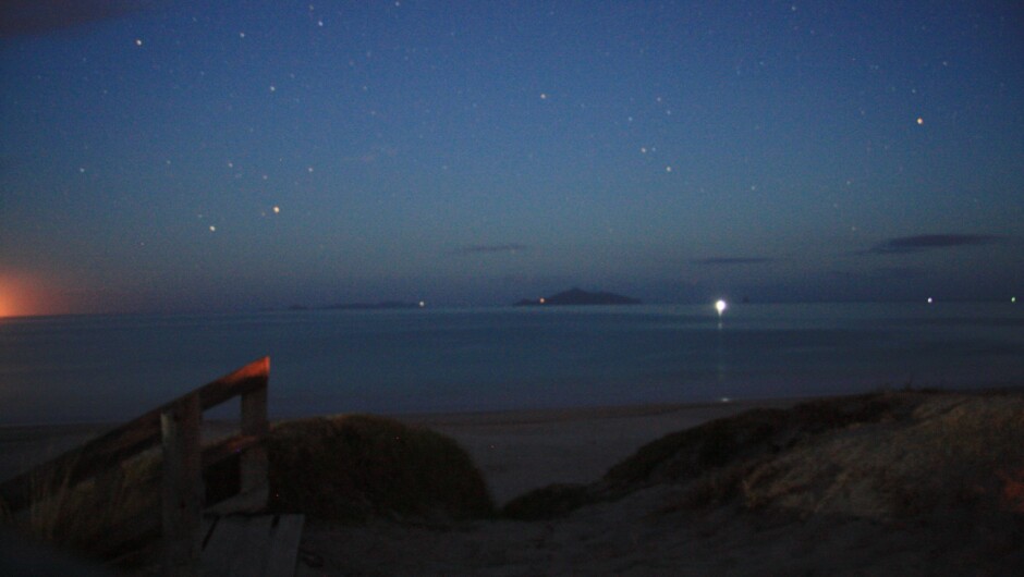 Waipu beach by night