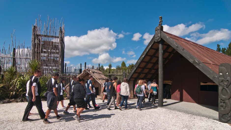 Guided Maori village tours held daily, Monday to Friday.
