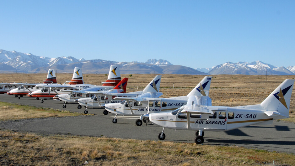 Air Safaris operate 3 types of aircraft giving them the capability to transport up to 70 people at one time.