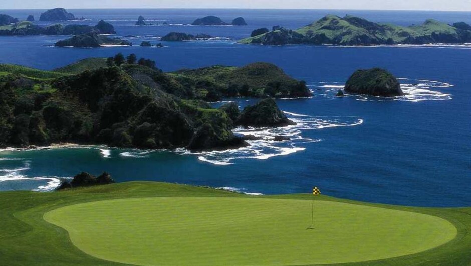 Kauri Cliffs in the Bay of Islands - a Top 100 Golf Course in the World.