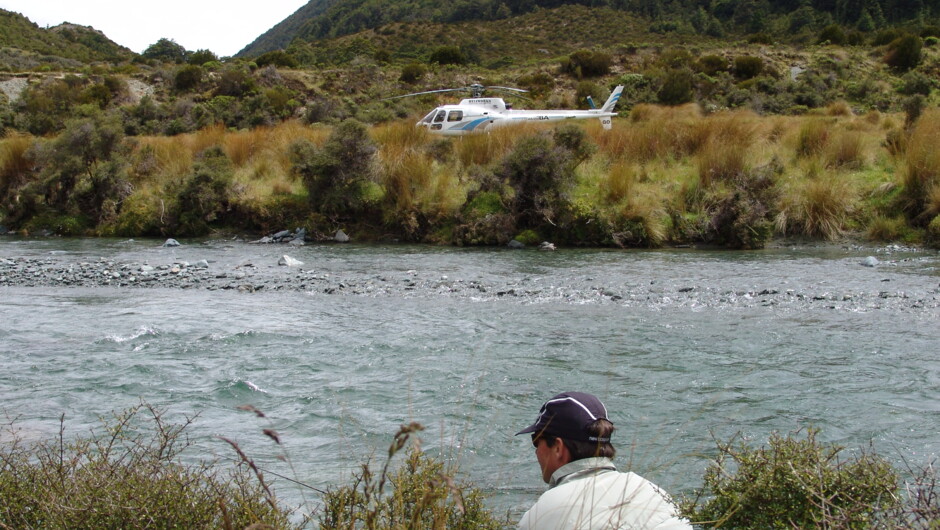 NZ Fly Fishing Expeditions Heli Action