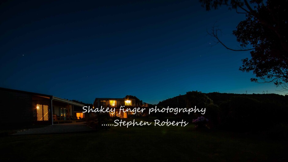 view of Breakers coming up from beach with stary sky