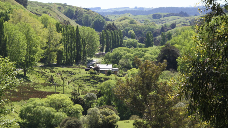 小屋座落在 Makuhou 谷