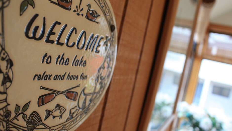 As it says, welcome to the Lake