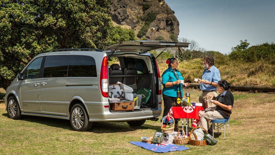 Private Luxury Tour of Auckland with TIME Unlimited Tours in beautiful Mercedes vehicles