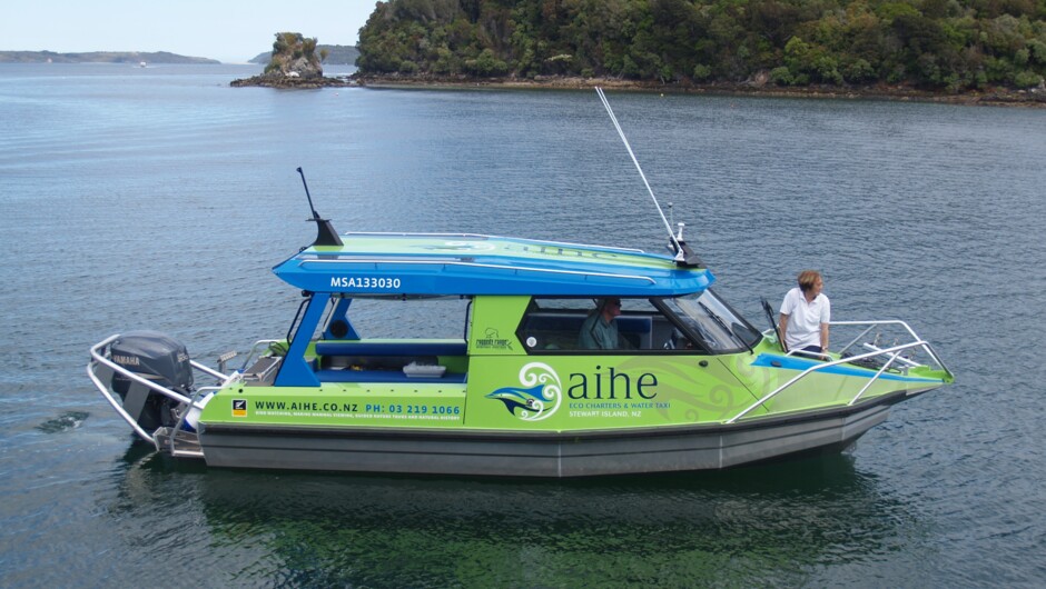 Aihe Wildlife Cruises & Water Taxi in Paterson Inlet.