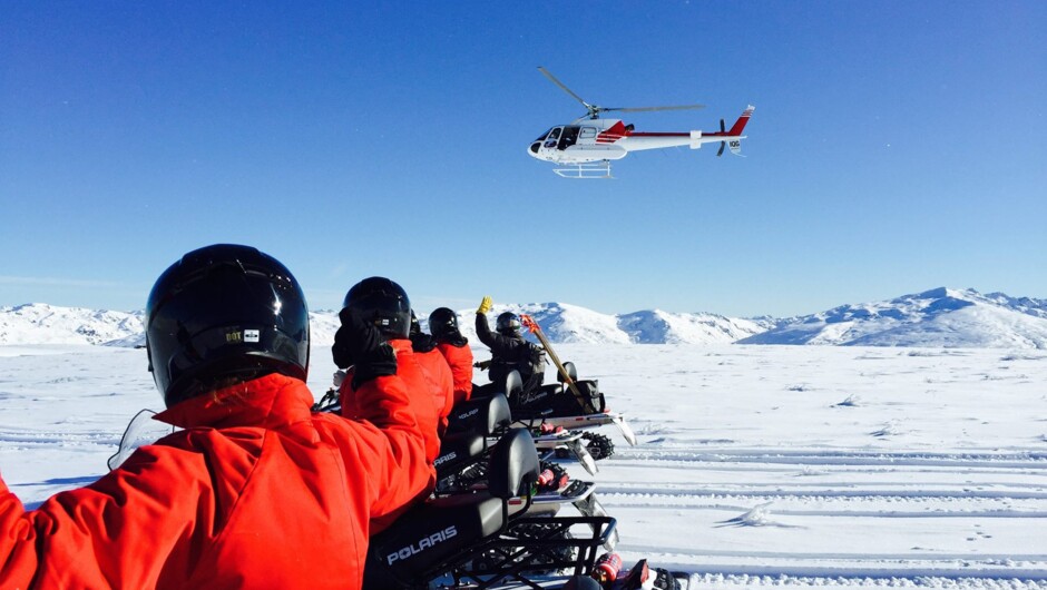 Come and experience Queenstown Snowmobiles, the only heli-snowmobile tour in New Zealand.