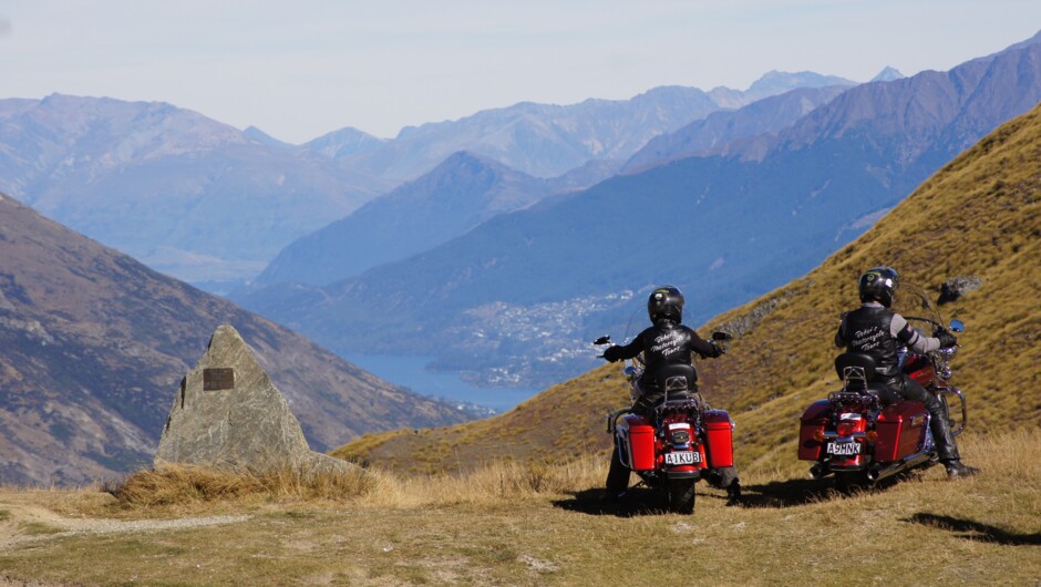 Crown Range over looking Queenstown