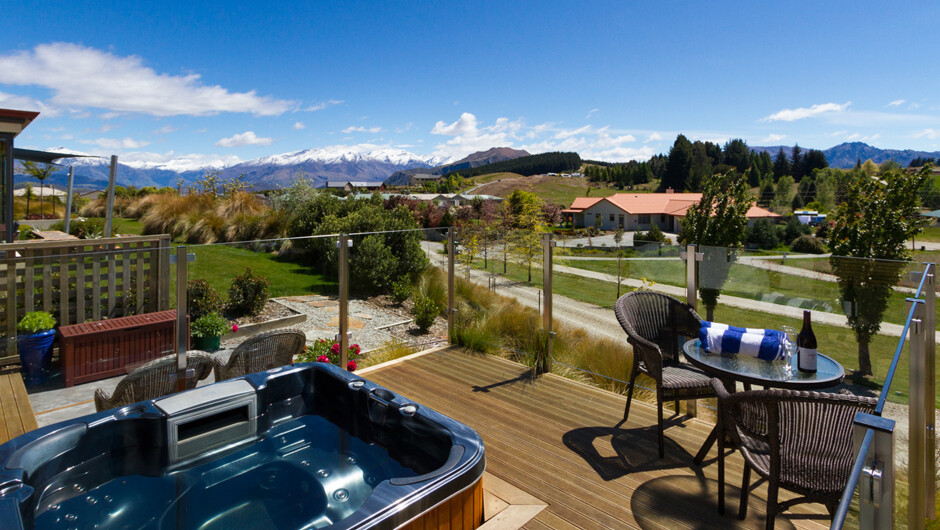 The spa pool can be privately booked.