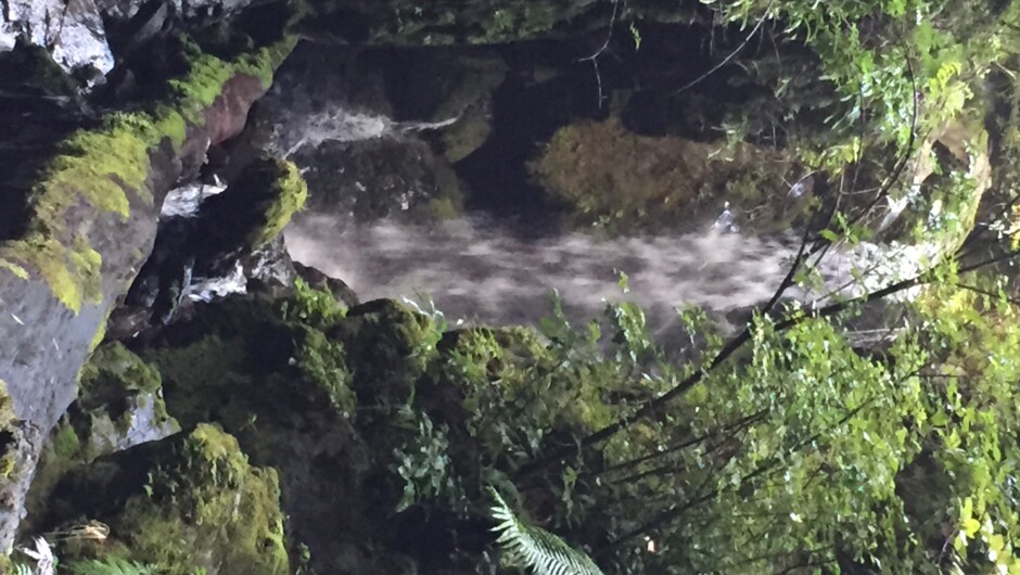 waterfall up the river
