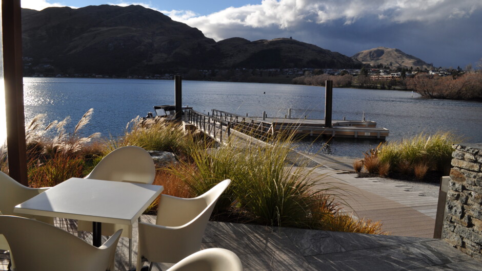 view from Wakatipu Grill 
Hilton hotel