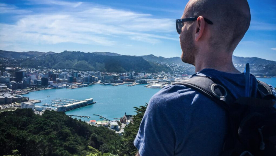 ヴィクトリア山から市街地を望む