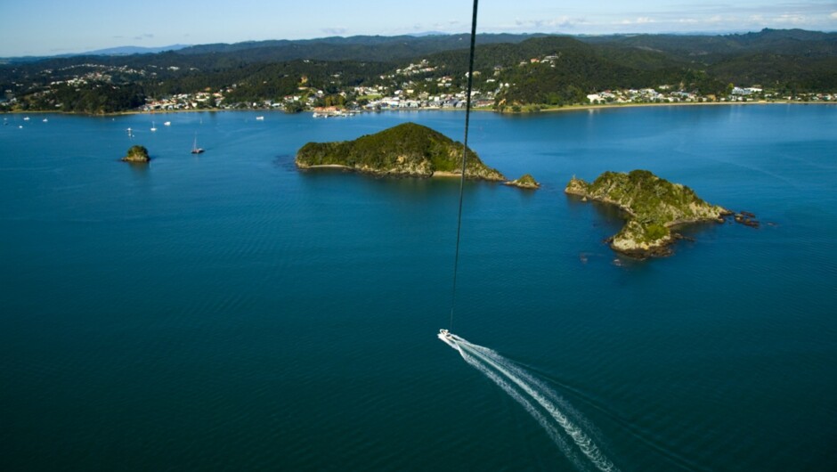 Bay of Islands aerial view.