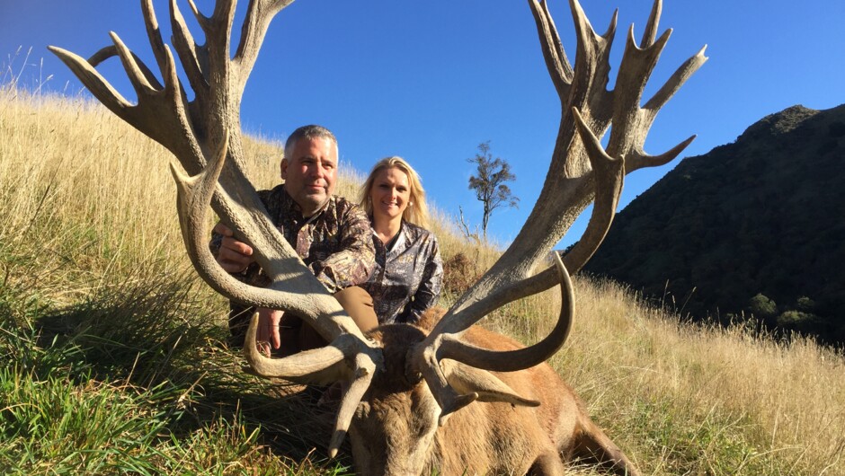 Husband and wife hunting vacation, 1st class experience all the way.