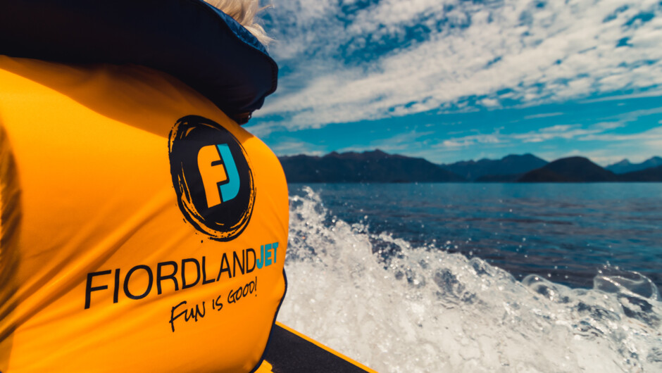 Cruising on Lake Manapouri.