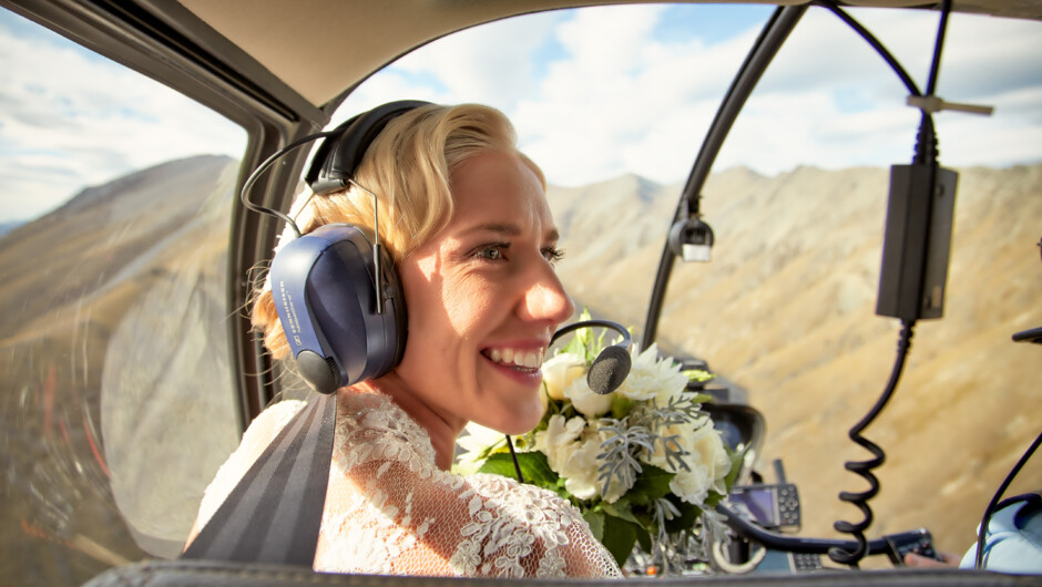 Enjoy an exclusive helicopter flight on your magical day
