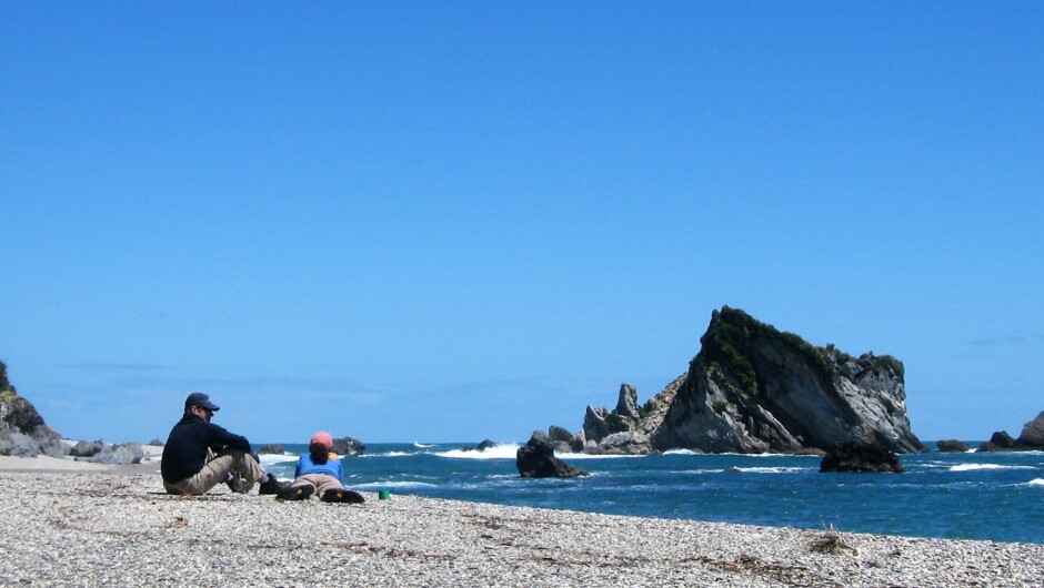 At a West Coast beach