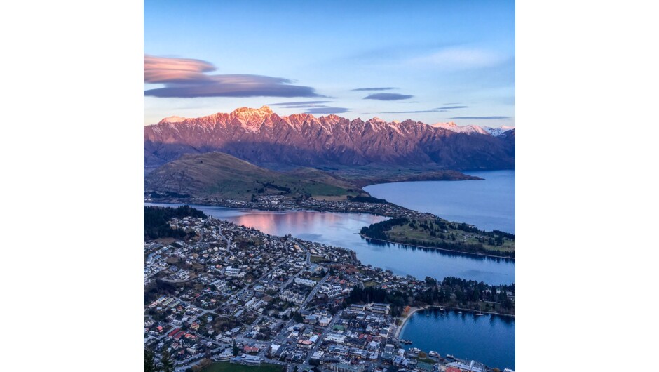 beautiful Queenstown as seen from Bob's Peak