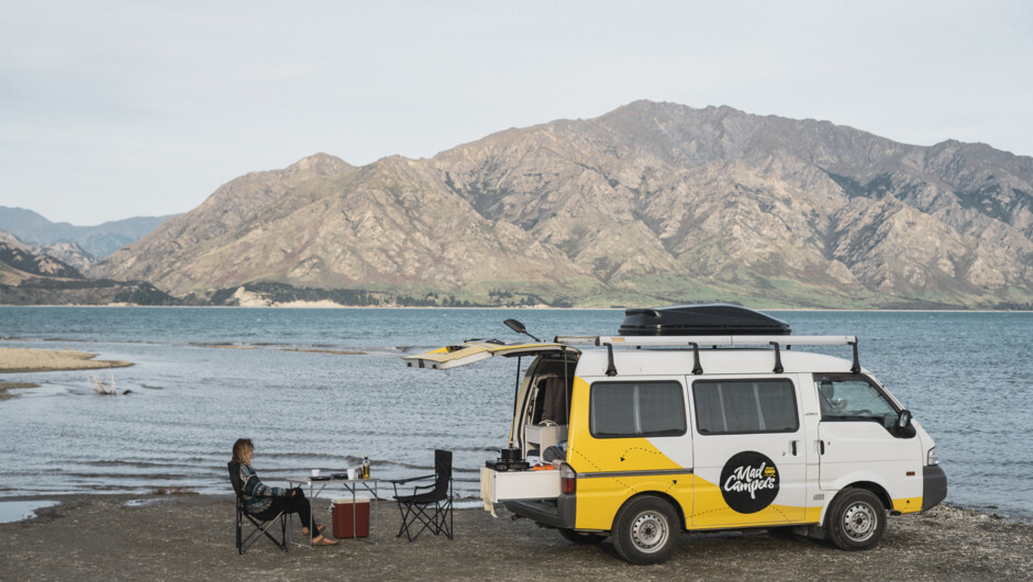 Get up close and personal with NZ - our campers are all self-contained meaning you can go further.