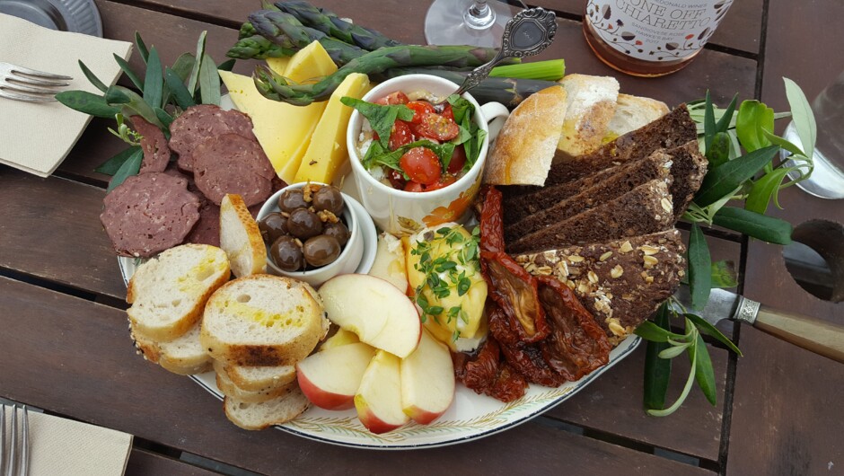 Seasonal platters of fresh local produce