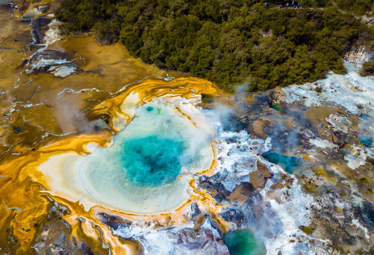 Orakei Korako 'The Place of Adorning' - a spectacular Geothermal attraction. Lonely Planet Travellers Guide writes: “Orakei Korako is arguably the best thermal area left in New Zealand".
