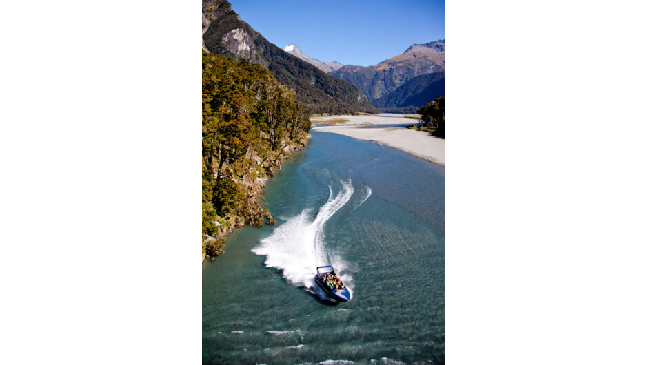 Jetboating at its best. Wilkin Valley Mt Aspiring National Park