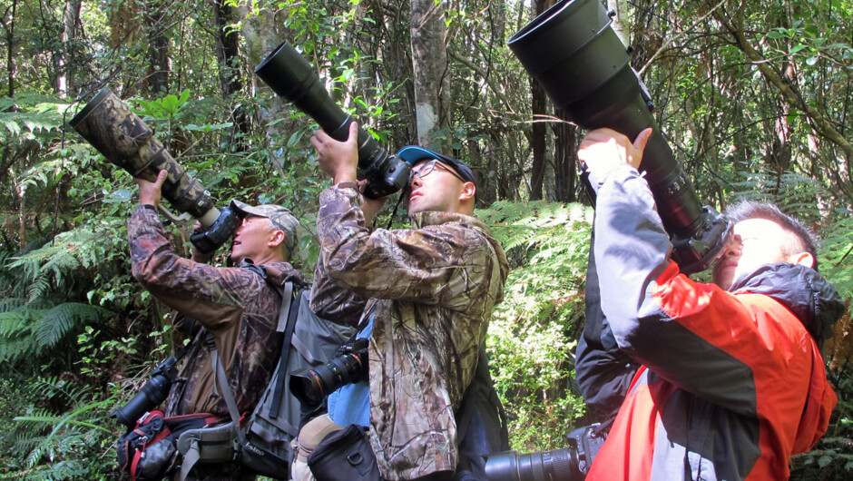 Our photographer clients on Ulva Island.