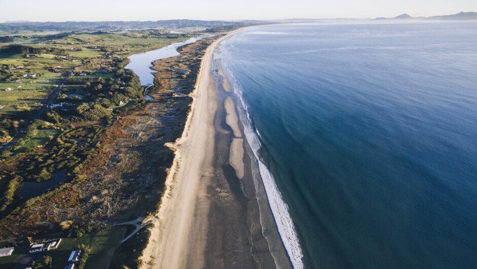 Camp Waipu Cove is right beside beautiful Waipu Cove beach