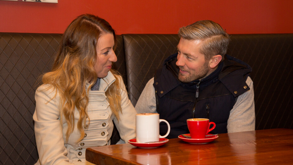 Enjoy a warm beverage in the lounge.