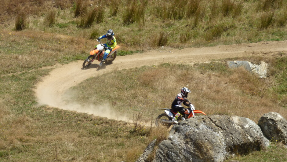 Enjoying the tracks at Thundercross