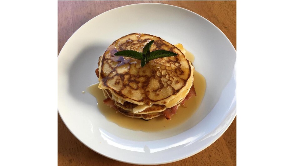 Bacon and Banana Pancake Stack