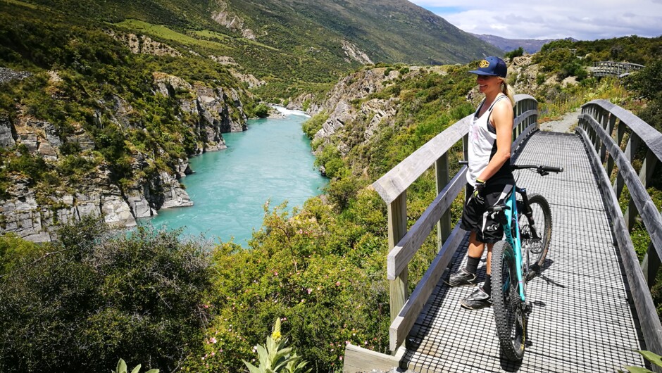 Queenstown Trail exploring the river and bridges