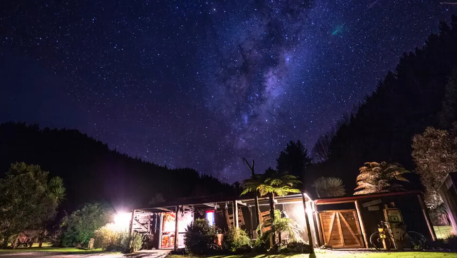 Blackfern Lodge by night