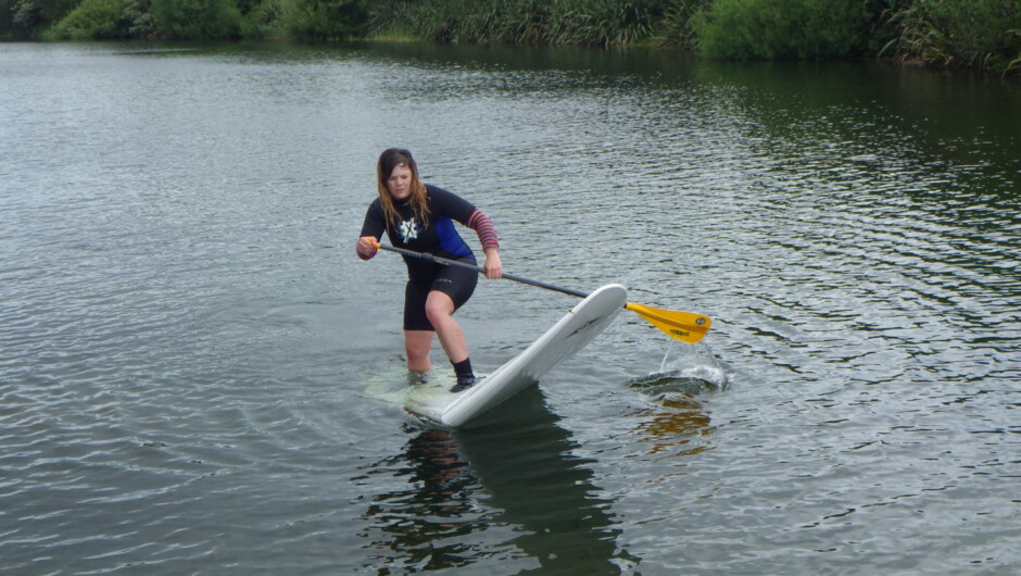 Instructor demonstrating the hybrid turn