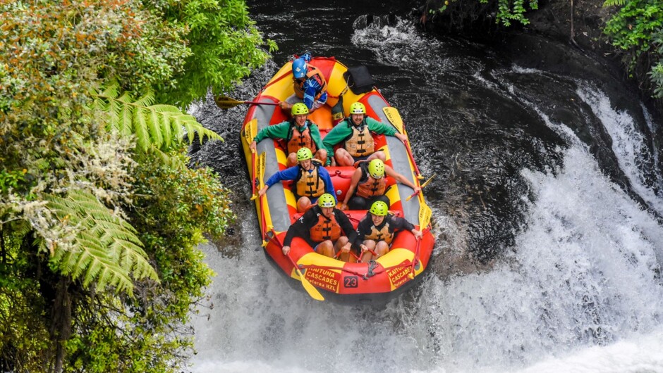 Experience 3 waterfalls and 14 Epic rapids